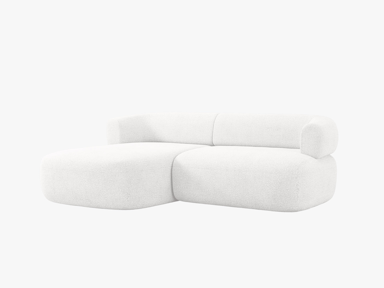 Elegantes 5-Sitzer Ecksofa Jenny links in sanftem Ivory, ideal für gemütliche Stunden und geschmackvolle Wohnräume.