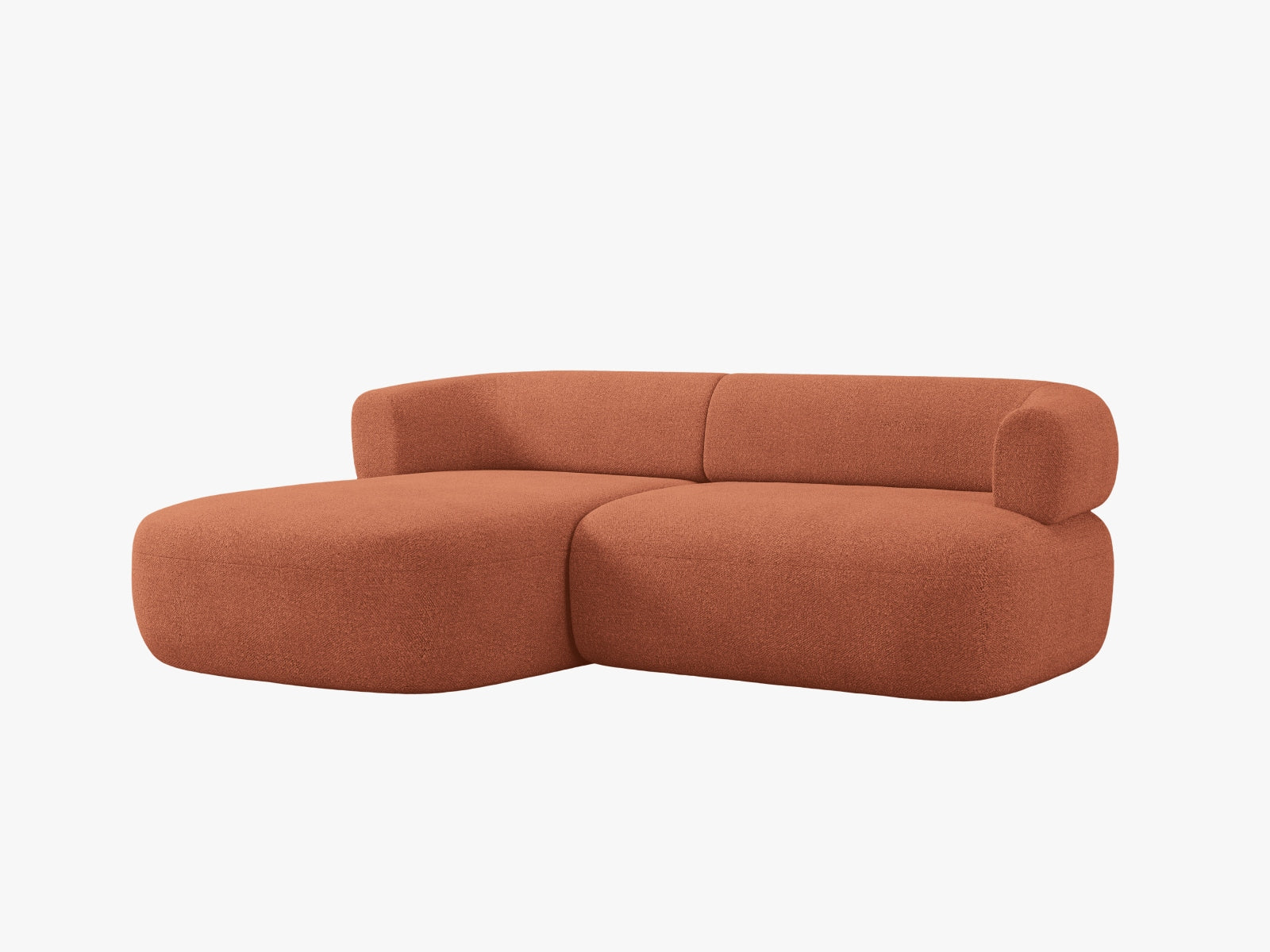 Modernes 5-Sitzer Ecksofa Jenny links im ansprechenden Brick-Design, ideal für gemütliche Stunden und stilvolle Einrichtung.