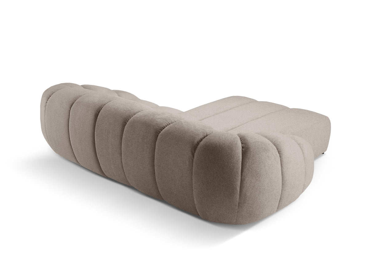 Diana Ecksofa links 3 Sitzer in Dark Beige-Bubble präsentiert im Onlineshop von KAQTU Design AG. L-Sofa links ist von Micadoni