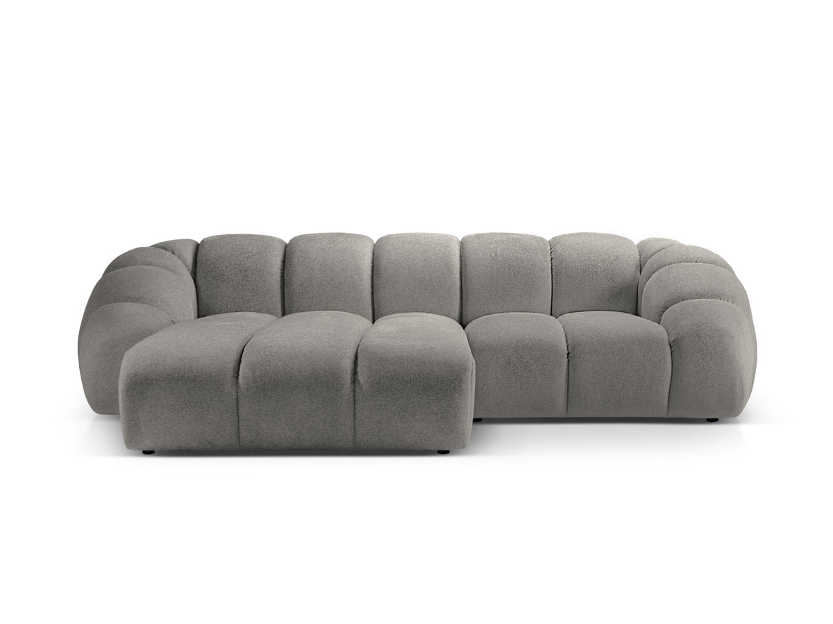 Diana Ecksofa links 3 Sitzer in Light Grey-Bubble präsentiert im Onlineshop von KAQTU Design AG. L-Sofa links ist von Micadoni