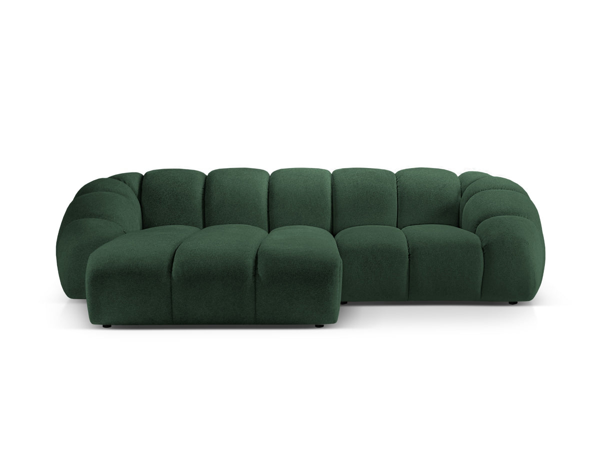 Diana Ecksofa links 3 Sitzer in Green-Bubble präsentiert im Onlineshop von KAQTU Design AG. L-Sofa links ist von Micadoni