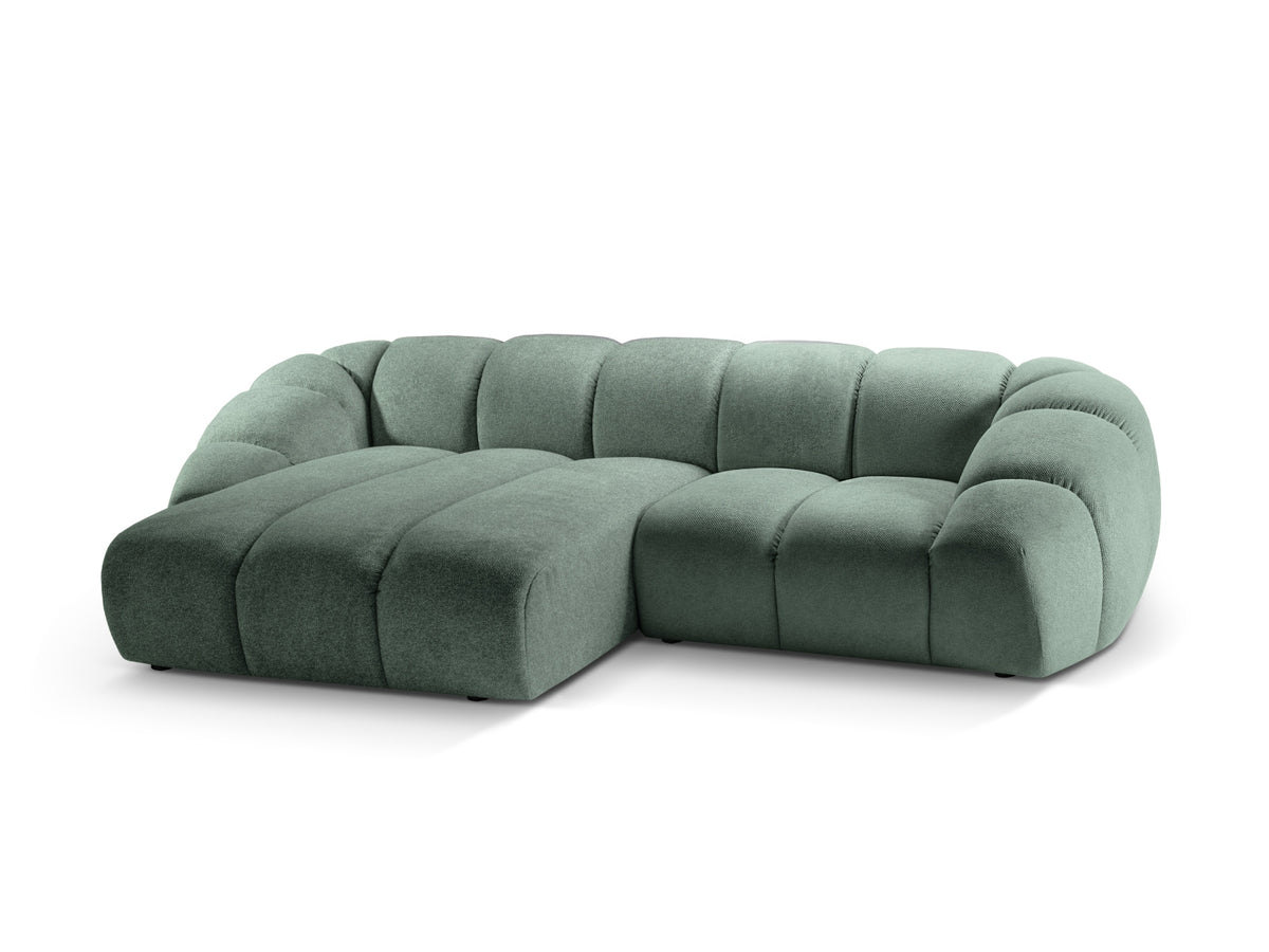 Diana Ecksofa links 3 Sitzer in Mint-Bubble präsentiert im Onlineshop von KAQTU Design AG. L-Sofa links ist von Micadoni