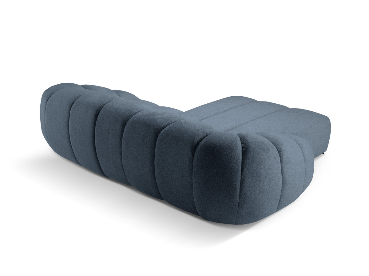 Diana Ecksofa links 3 Sitzer in Blue Jeans-Bubble präsentiert im Onlineshop von KAQTU Design AG. L-Sofa links ist von Micadoni