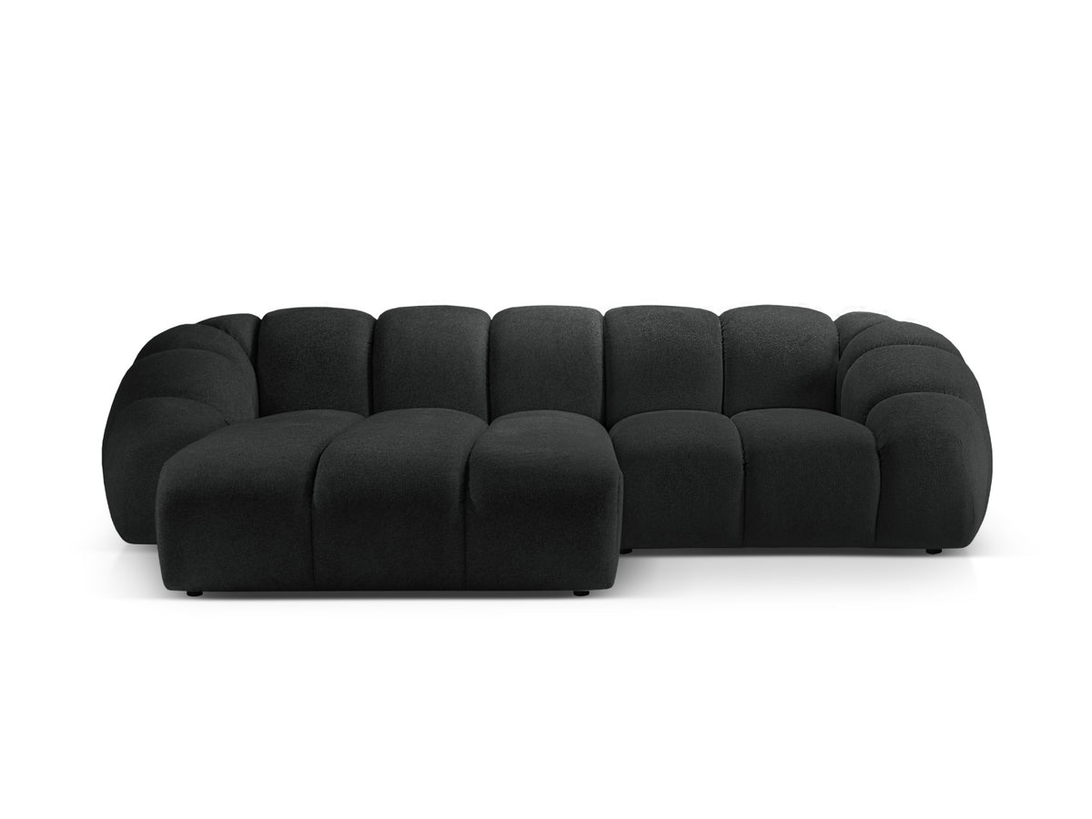 Diana Ecksofa links 3 Sitzer in Anthracite-Bubble präsentiert im Onlineshop von KAQTU Design AG. L-Sofa links ist von Micadoni