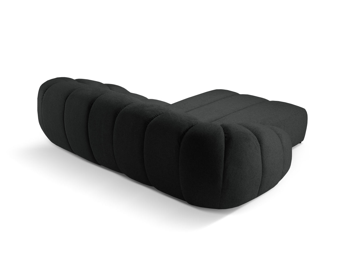 Diana Ecksofa links 3 Sitzer in Anthracite-Bubble präsentiert im Onlineshop von KAQTU Design AG. L-Sofa links ist von Micadoni