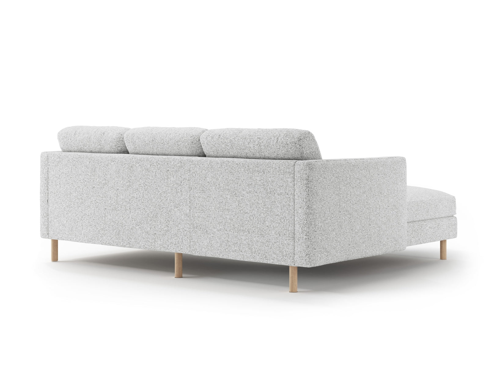 Erleben Sie das stilvolle Eden Ecksofa links 3 Sitzer von Micadoni. Luxuriöses Velours, zeitgemässes Design und optimaler Sitzkomfort für Ihr Zuhause.