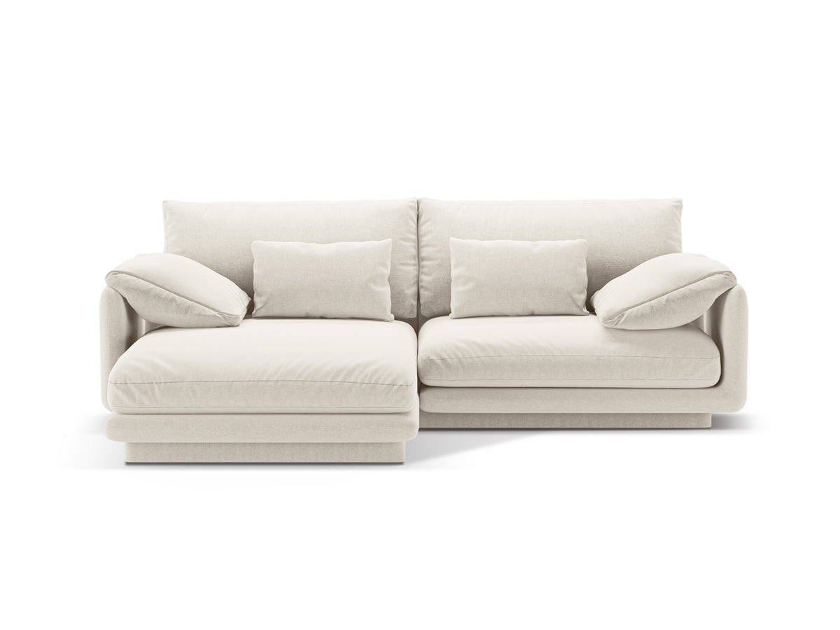 Torino Ecksofa links 3 Sitzer in Ivory-Wind präsentiert im Onlineshop von KAQTU Design AG. L-Sofa links ist von Micadoni