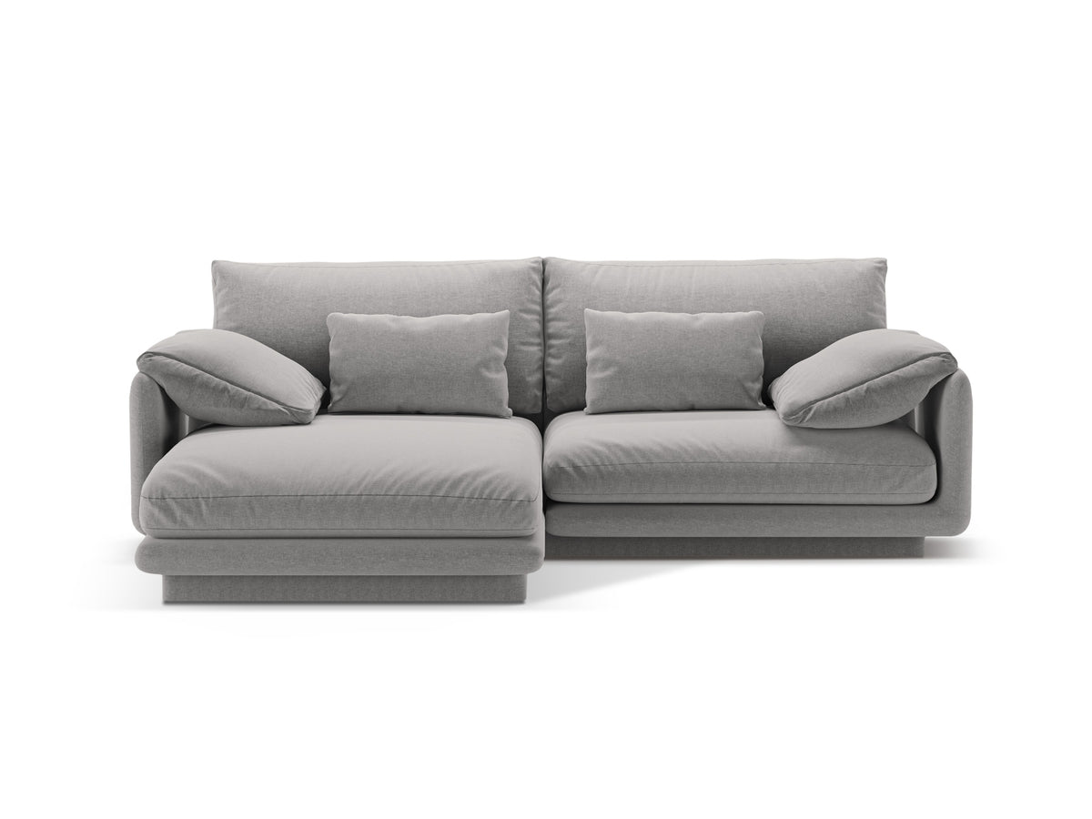 Torino Ecksofa links 3 Sitzer in Light Grey-Wind präsentiert im Onlineshop von KAQTU Design AG. L-Sofa links ist von Micadoni