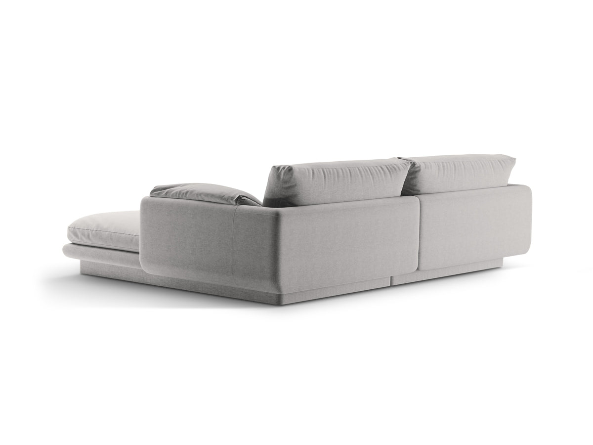 Torino Ecksofa links 3 Sitzer in Light Grey-Wind präsentiert im Onlineshop von KAQTU Design AG. L-Sofa links ist von Micadoni