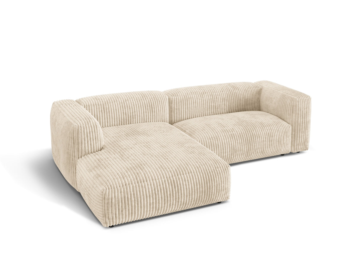 Martina Modulares Ecksofa links 2 Sitzer in Light Beige-Tilia präsentiert im Onlineshop von KAQTU Design AG. L-Sofa links ist von Micadoni