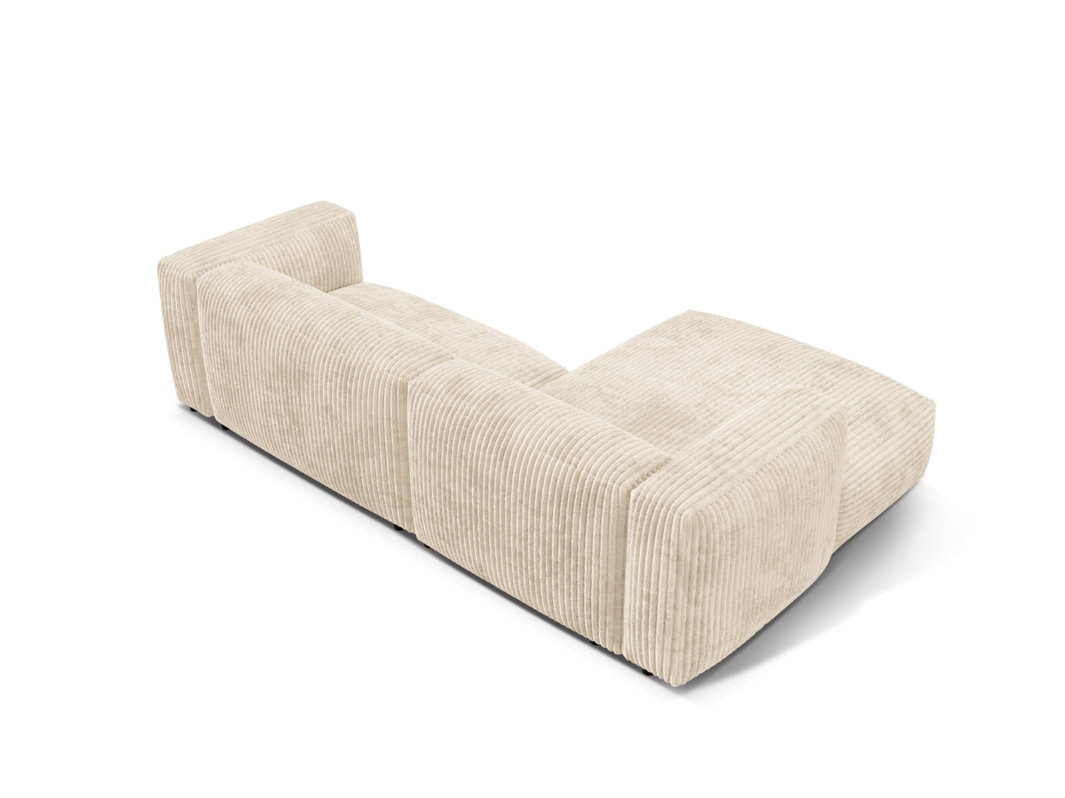 Martina Modulares Ecksofa links 2 Sitzer in Light Beige-Tilia präsentiert im Onlineshop von KAQTU Design AG. L-Sofa links ist von Micadoni