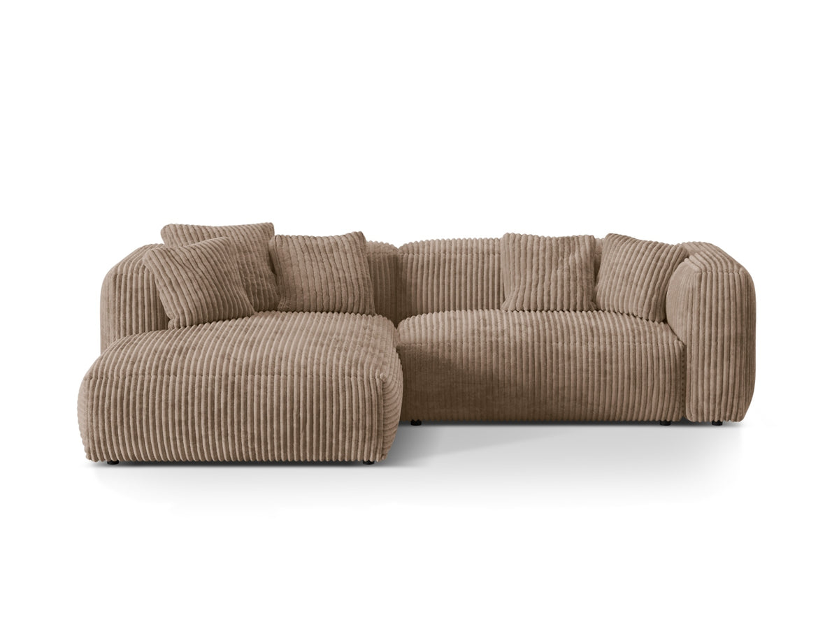 Martina Modulares Ecksofa links 2 Sitzer in Acorn-Tilia präsentiert im Onlineshop von KAQTU Design AG. L-Sofa links ist von Micadoni