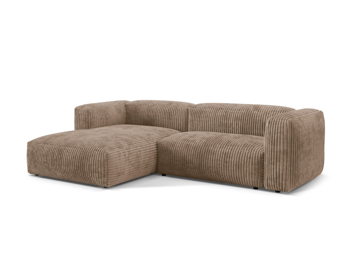 Martina Modulares Ecksofa links 2 Sitzer in Acorn-Tilia präsentiert im Onlineshop von KAQTU Design AG. L-Sofa links ist von Micadoni