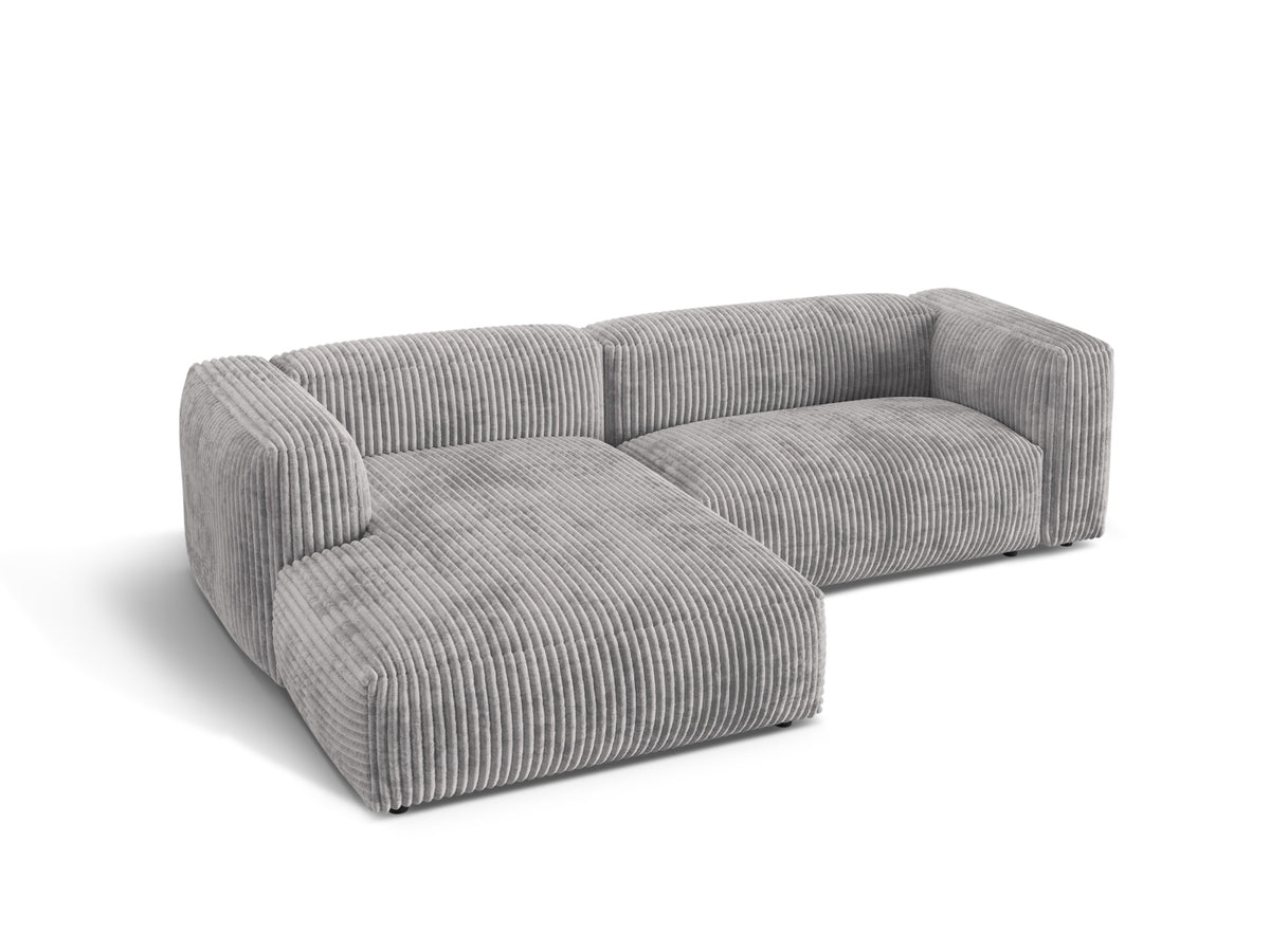 Martina Modulares Ecksofa links 2 Sitzer in Light Grey-Tilia präsentiert im Onlineshop von KAQTU Design AG. L-Sofa links ist von Micadoni