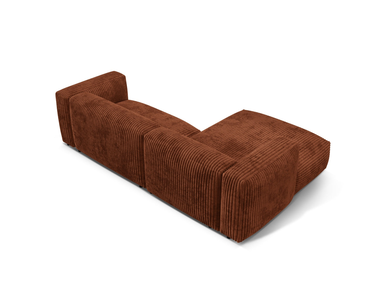 Martina Modulares Ecksofa links 2 Sitzer in Brick-Tilia präsentiert im Onlineshop von KAQTU Design AG. L-Sofa links ist von Micadoni