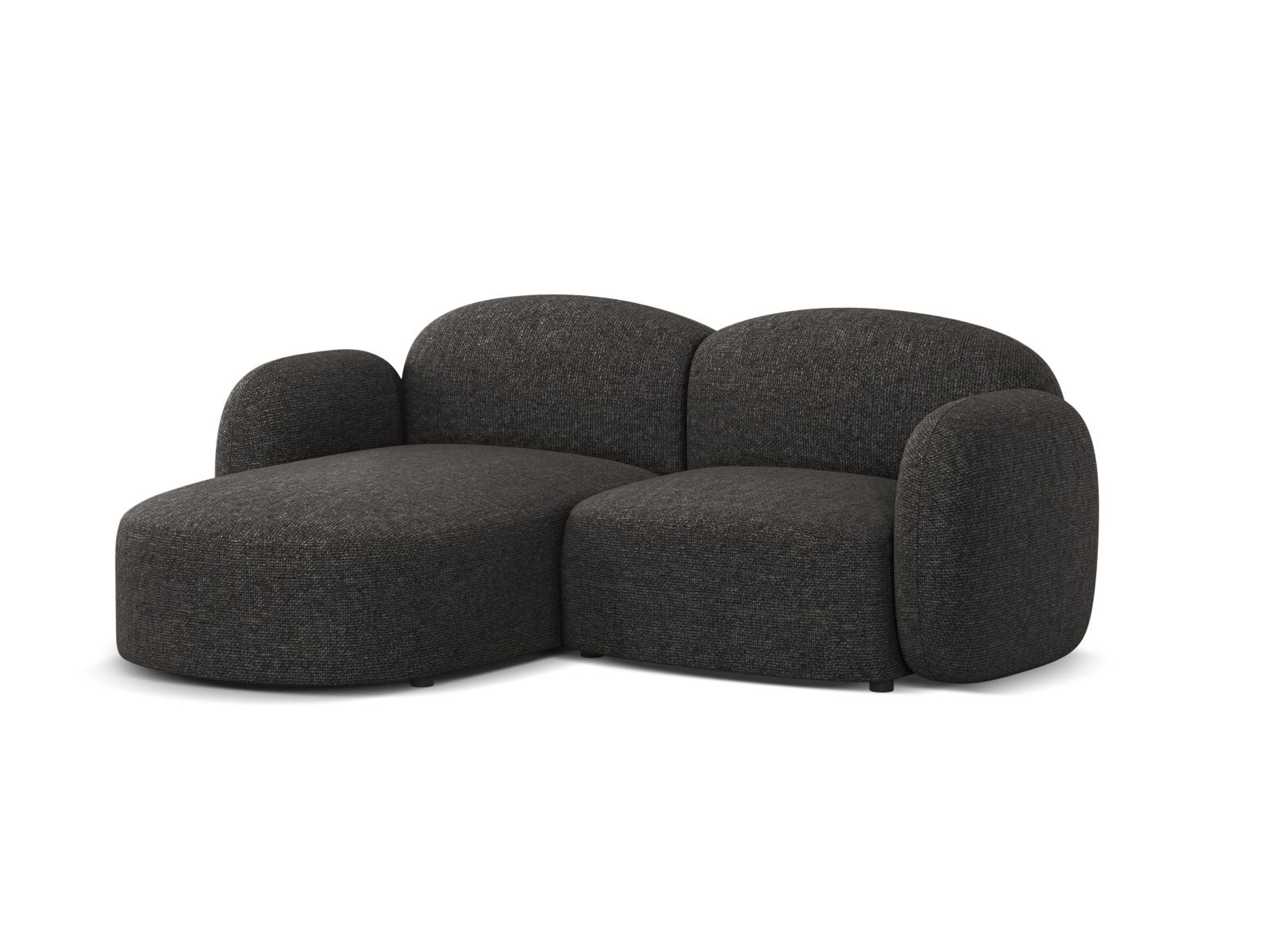 Stylisches 3-Sitzer Ecksofa links Blair in elegantem Anthrazit, ideal für moderne Wohnräume, von Micadoni.