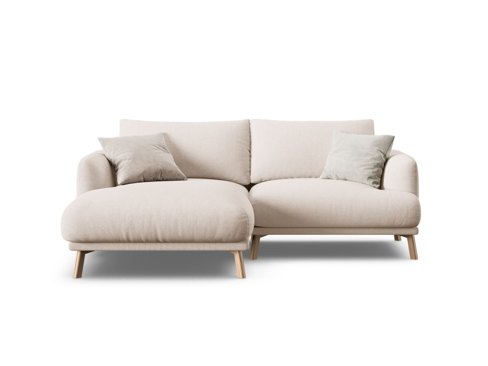3-Sitzer Ecksofa links Naomi in Beige-Liberty präsentiert im Onlineshop von KAQTU Design AG. Ecksofa links ist von Micadoni