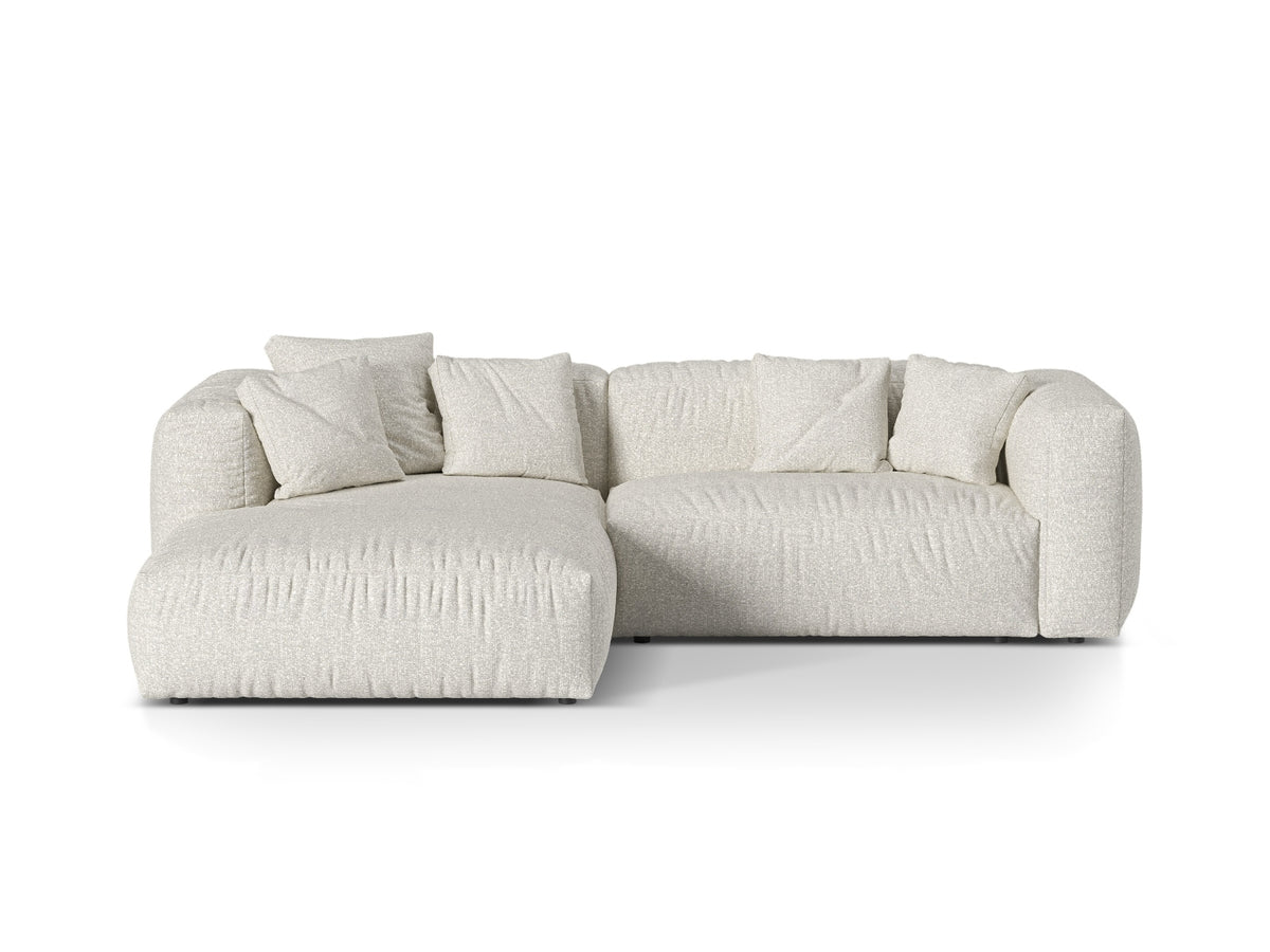 2-Sitzer Modular Ecksofa links Martina in Grey Beige Melange-Monet präsentiert im Onlineshop von KAQTU Design AG. Ecksofa links ist von Micadoni