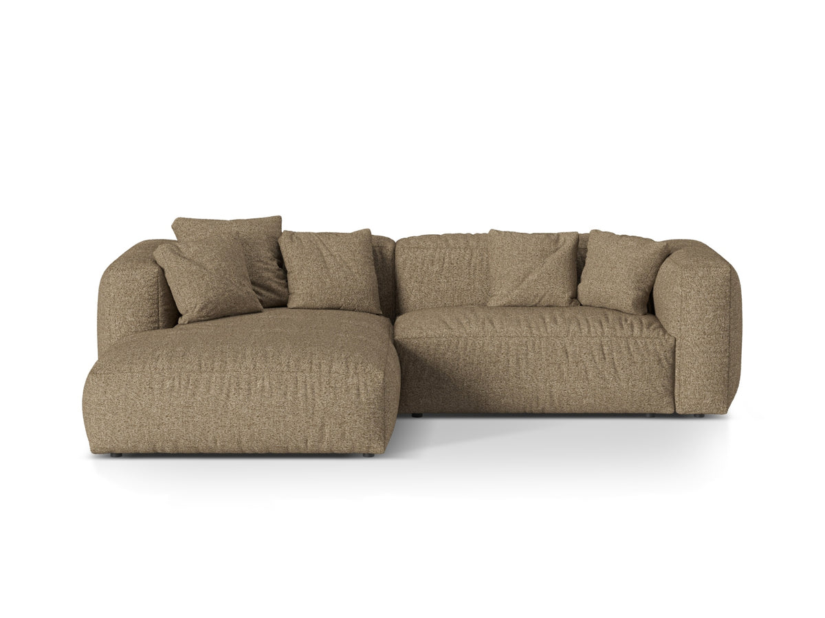 2-Sitzer Modular Ecksofa links Martina in Cappuccino-Monet präsentiert im Onlineshop von KAQTU Design AG. Ecksofa links ist von Micadoni
