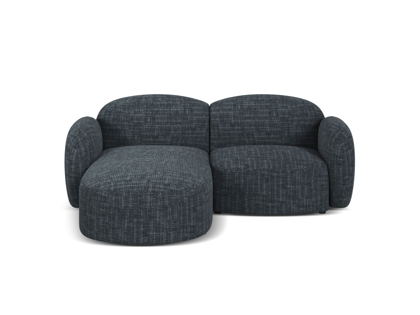 3-Sitzer Ecksofa links Blair in Navy Blue-Baltimore präsentiert im Onlineshop von KAQTU Design AG. Ecksofa links ist von Micadoni