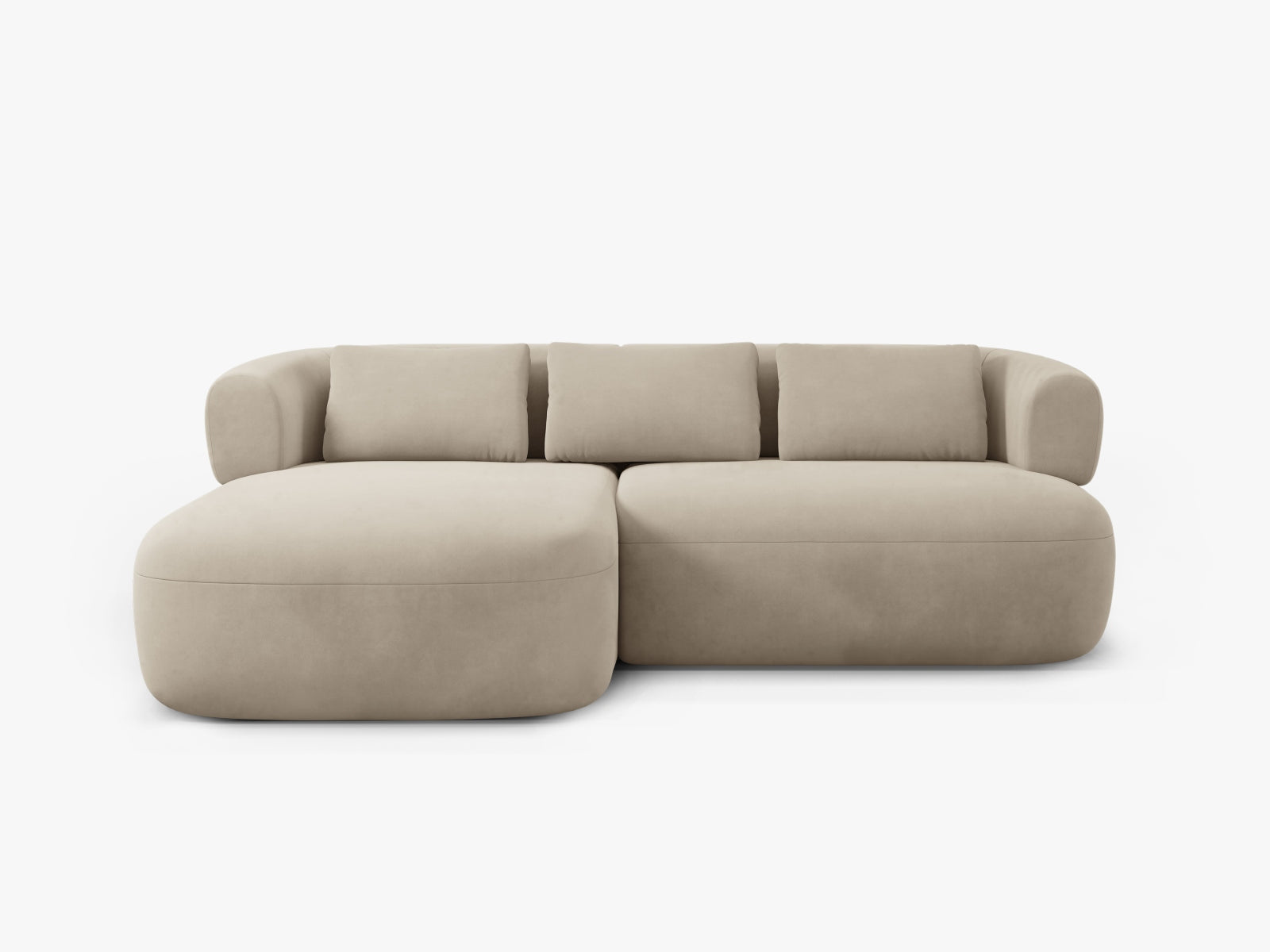 Entdecken Sie das Jenny Velour Ecksofa links von Micadoni – ein elegantes 5-Sitzer Sofa, das Komfort und Stil vereint und Ihr Wohnzimmer aufwertet.