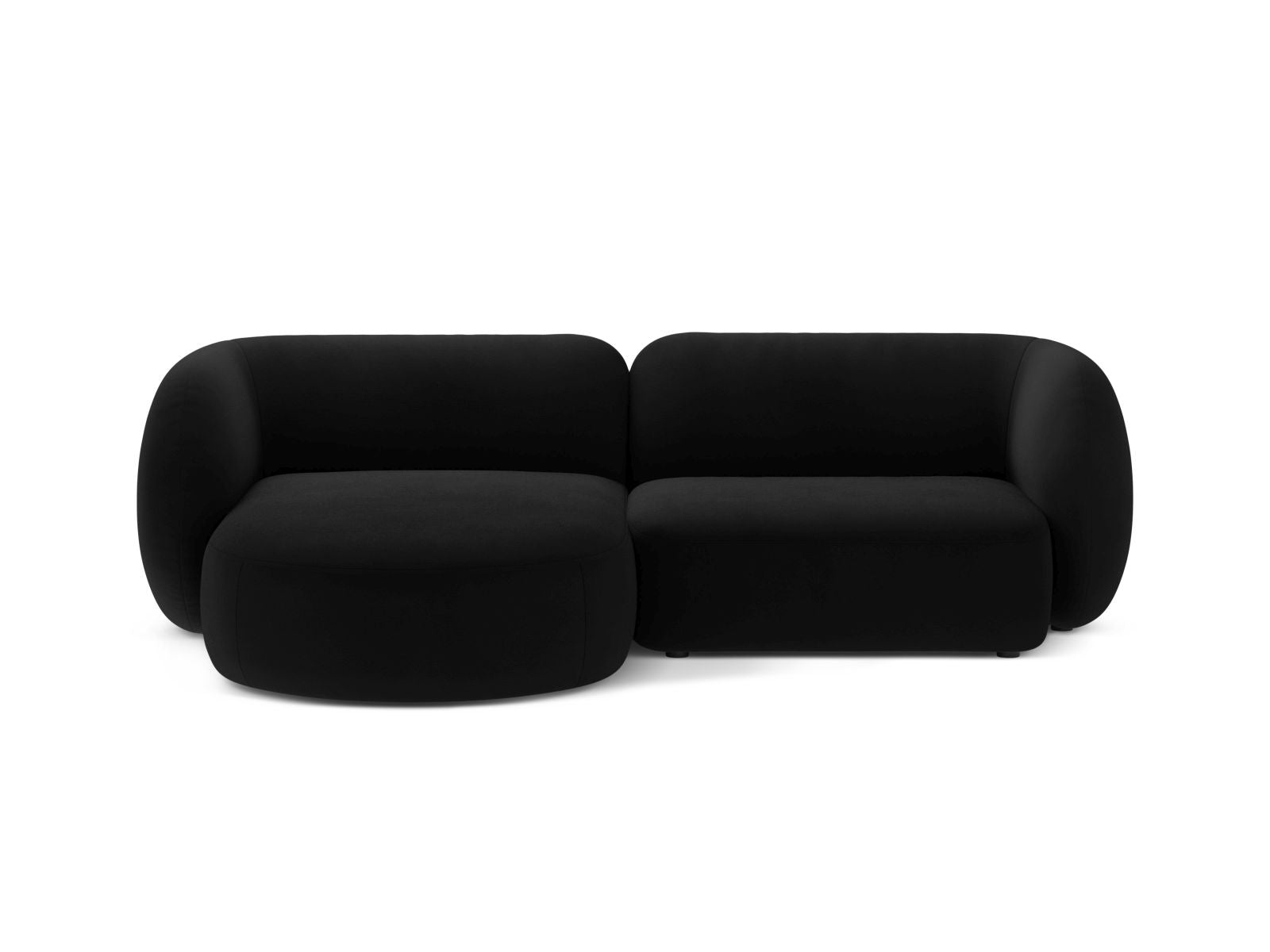 2-Sitzer Modular Ecksofa links Kate in Black-Salvador präsentiert im Onlineshop von KAQTU Design AG. Ecksofa links ist von Micadoni