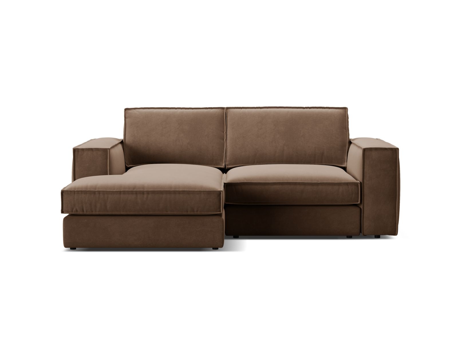 2-Sitzer Modular Ecksofa links Pola in Chocolate-Salvador präsentiert im Onlineshop von KAQTU Design AG. Ecksofa links ist von Micadoni