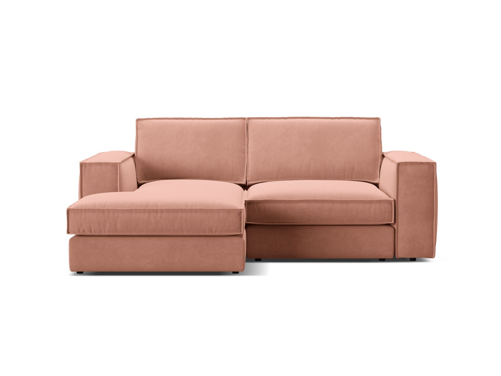 2-Sitzer Modular Ecksofa links Pola in Pink-Salvador präsentiert im Onlineshop von KAQTU Design AG. Ecksofa links ist von Micadoni