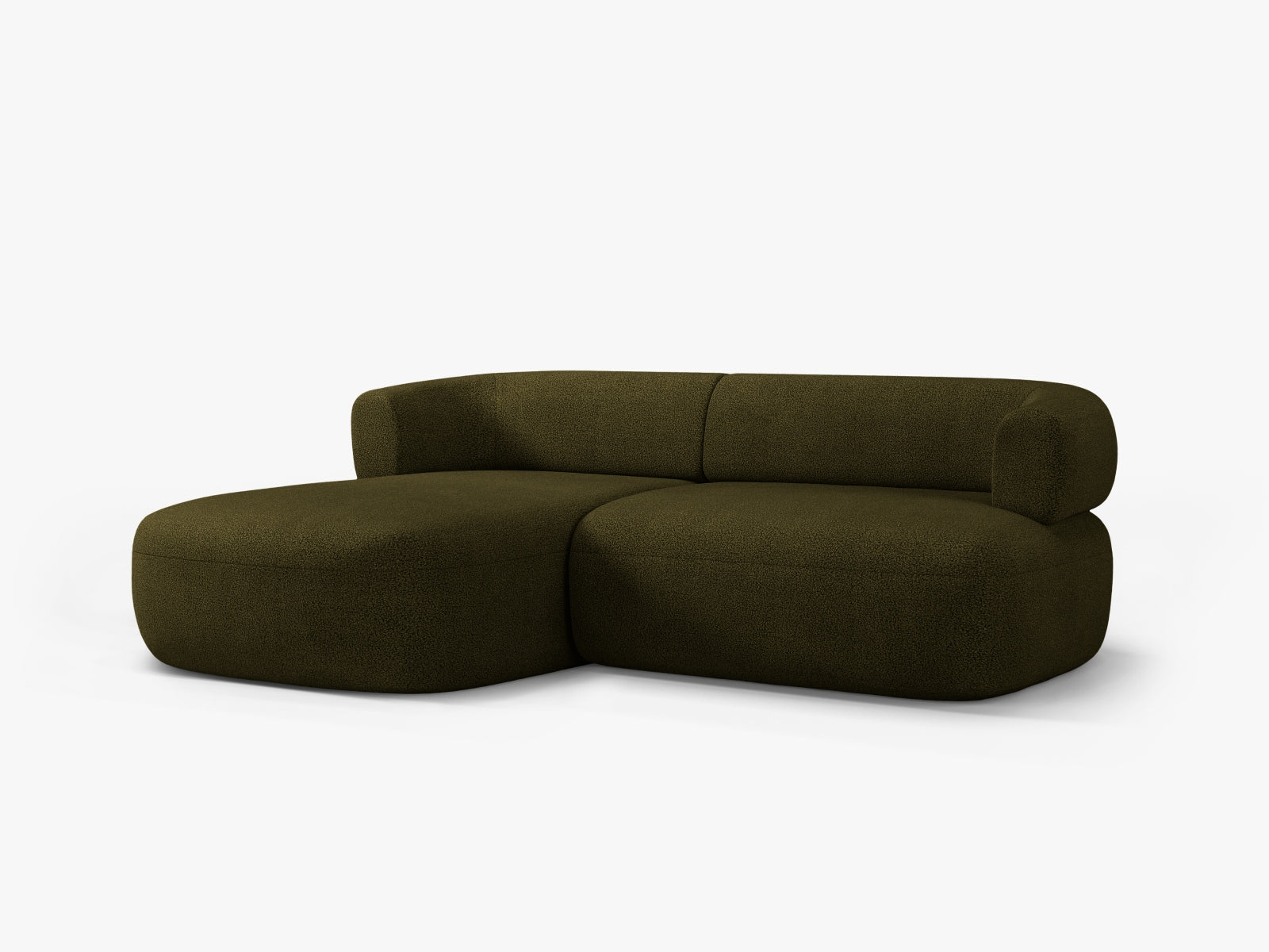 Entdecken Sie das Jenny Boucle Ecksofa links von Micadoni – ein modernes 5-Sitzer Sofa, das mit hochwertiger Boucle-Polsterung und elegantem Design überzeugt.
