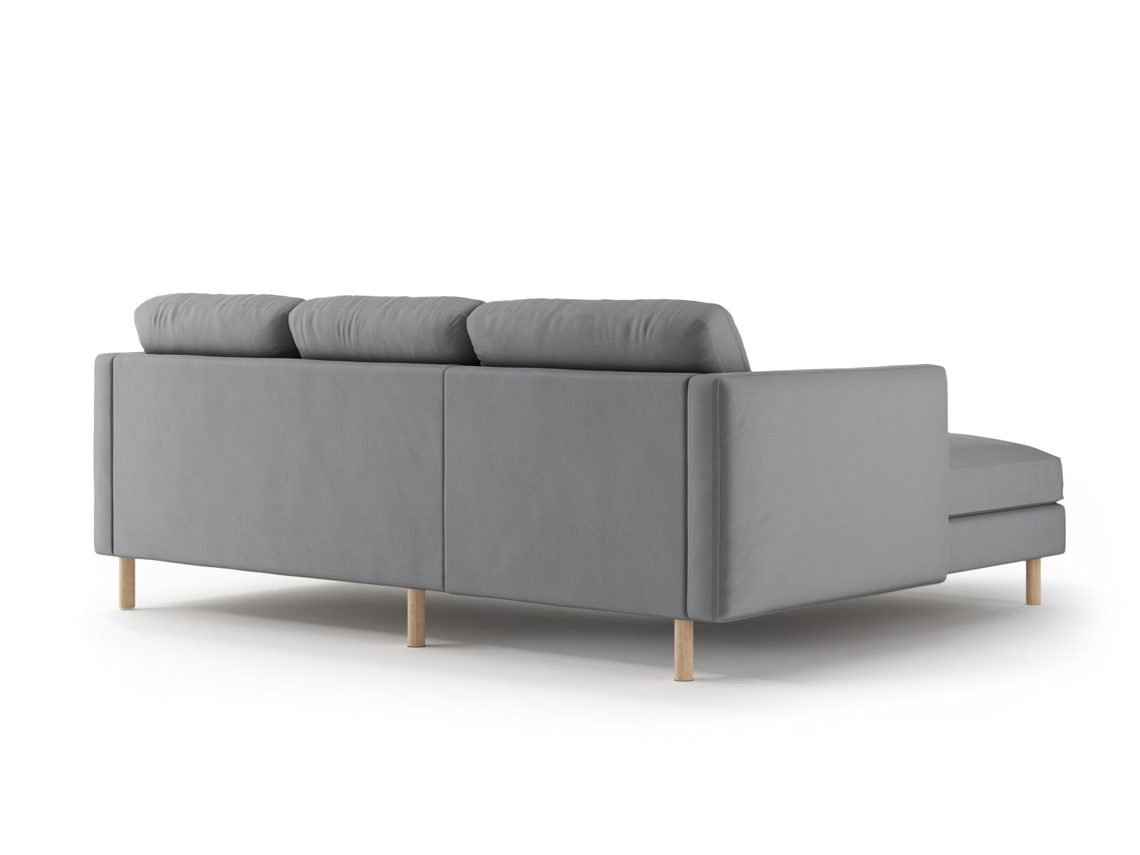 Entdecken Sie das Eden Velour links Ecksofa 3 Sitzer von Micadoni: Hochwertiges Velours, modernes Design und optimaler Komfort für Ihr Zuhause.