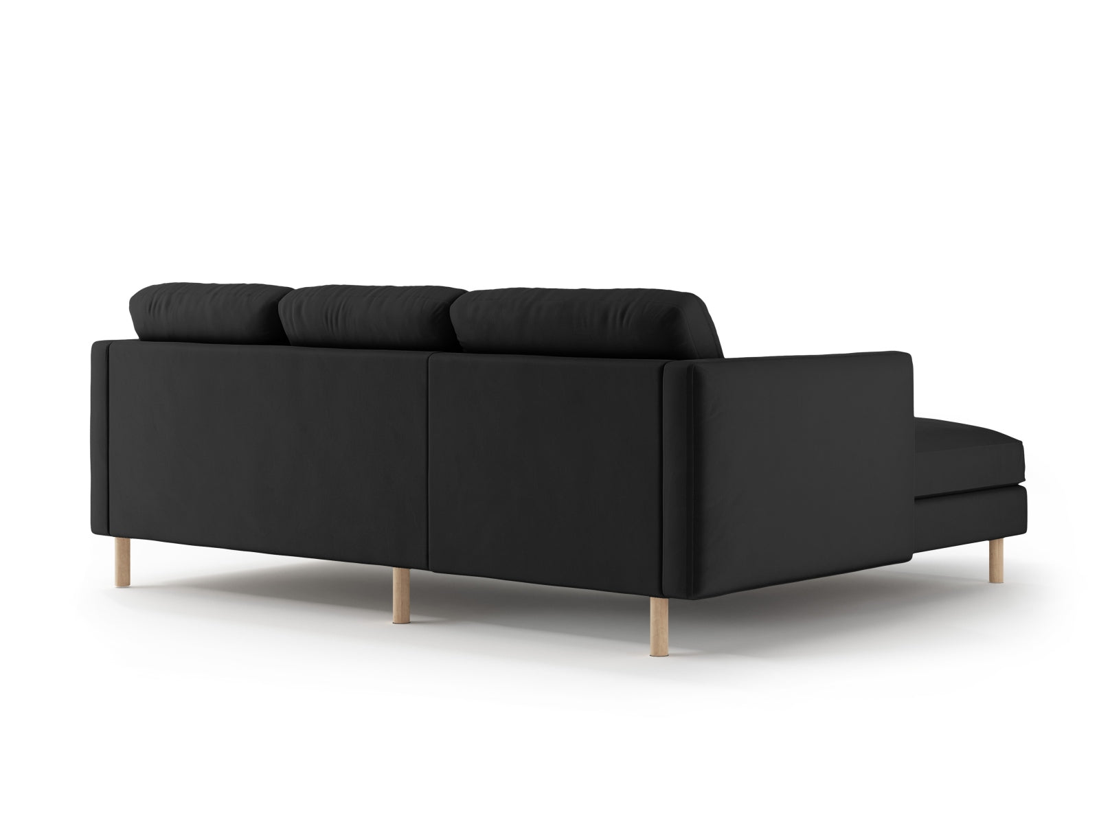 Erleben Sie das Eden Velour links Ecksofa 3 Sitzer von Micadoni: Stilvolles Velours, elegantes Design und erstklassiger Sitzkomfort für Ihr Wohnzimmer.
