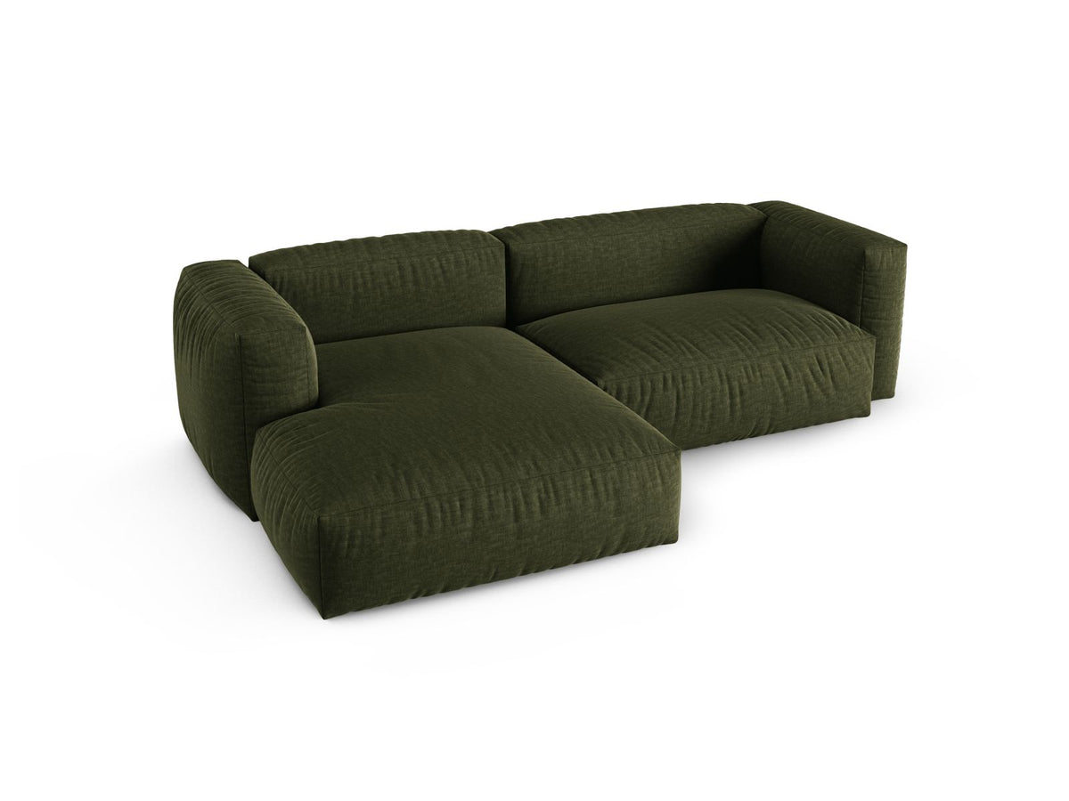 2-Sitzer Ecksofa links modular XL Martina in Green-Boston präsentiert im Onlineshop von KAQTU Design AG. Ecksofa links ist von Micadoni