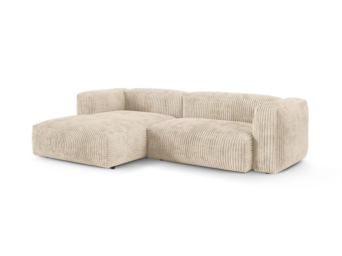 2-Sitzer Ecksofa links modular XL Martina in Light Beige-Tilia präsentiert im Onlineshop von KAQTU Design AG. Ecksofa links ist von Micadoni