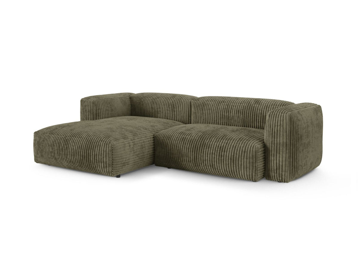 2-Sitzer Ecksofa links modular XL Martina in Moss Green-Tilia präsentiert im Onlineshop von KAQTU Design AG. Ecksofa links ist von Micadoni