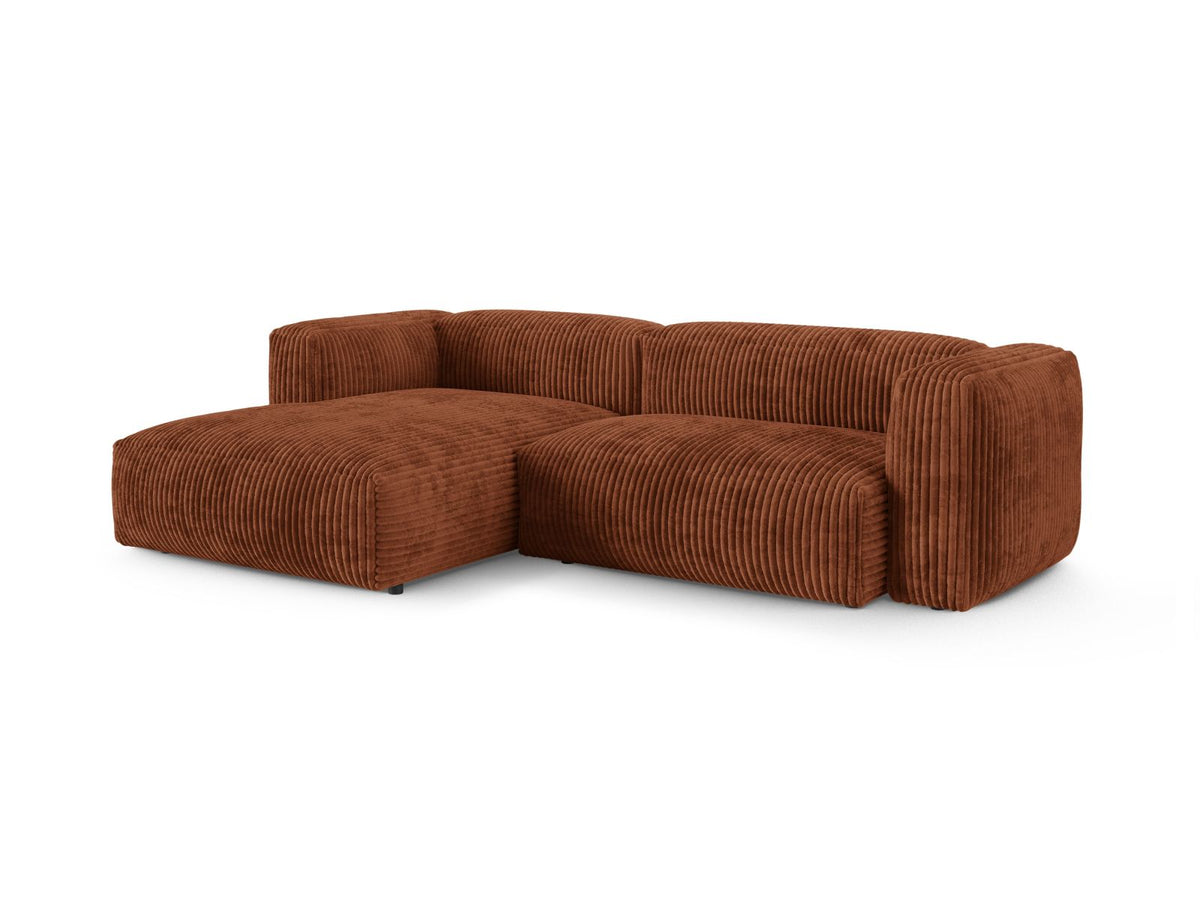 2-Sitzer Ecksofa links modular XL Martina in Brick-Tilia präsentiert im Onlineshop von KAQTU Design AG. Ecksofa links ist von Micadoni