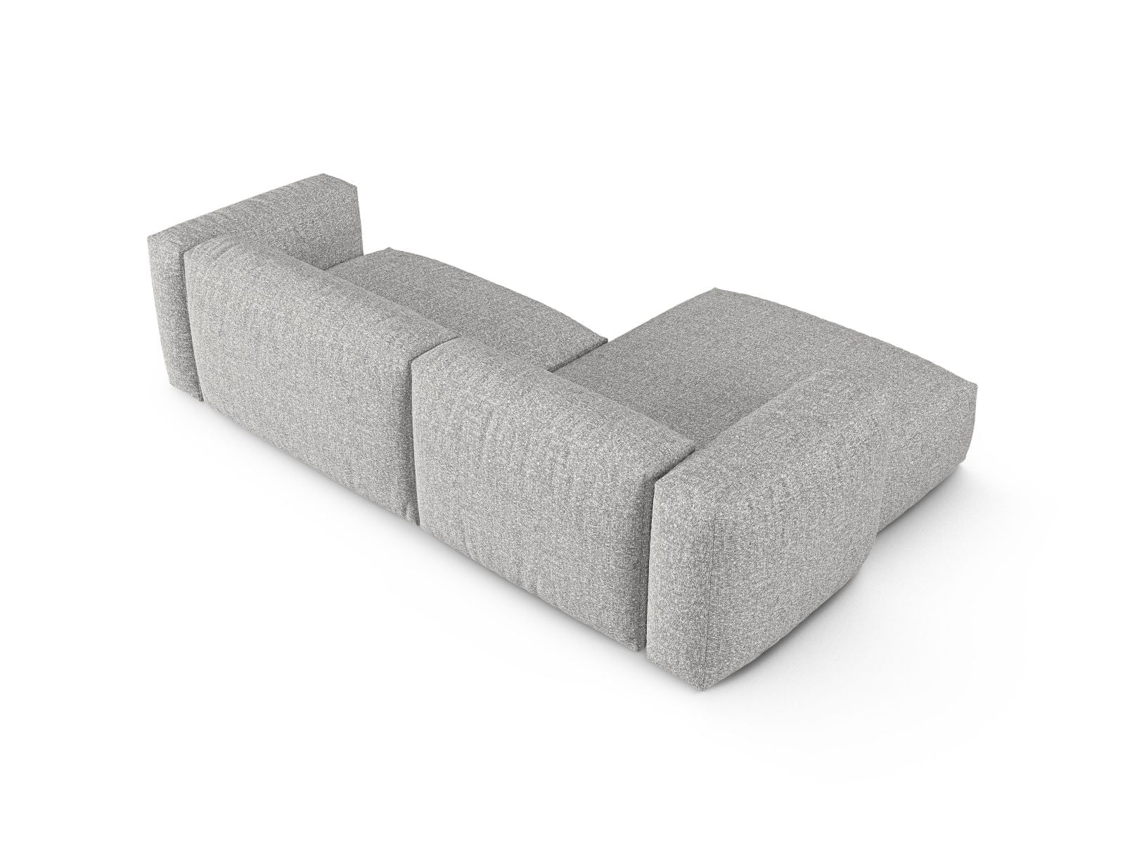 Modernes 2-Sitzer XL Ecksofa links Martina in Silver-Monet, perfekt für gemütliche Abende und stilvolle Einrichtungsideen von Micadoni.