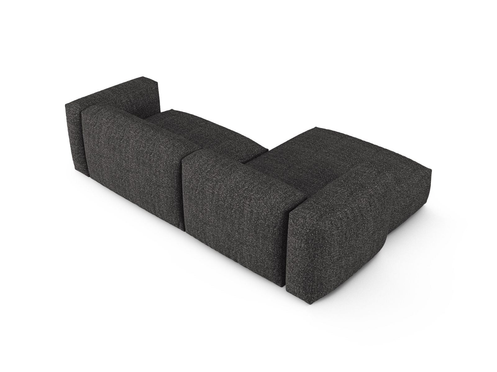 Elegantes 2-Sitzer XL Ecksofa links Martina in zeitlosem Anthrazit, perfekt für stilvolle Wohnlandschaften und entspannte Abende.