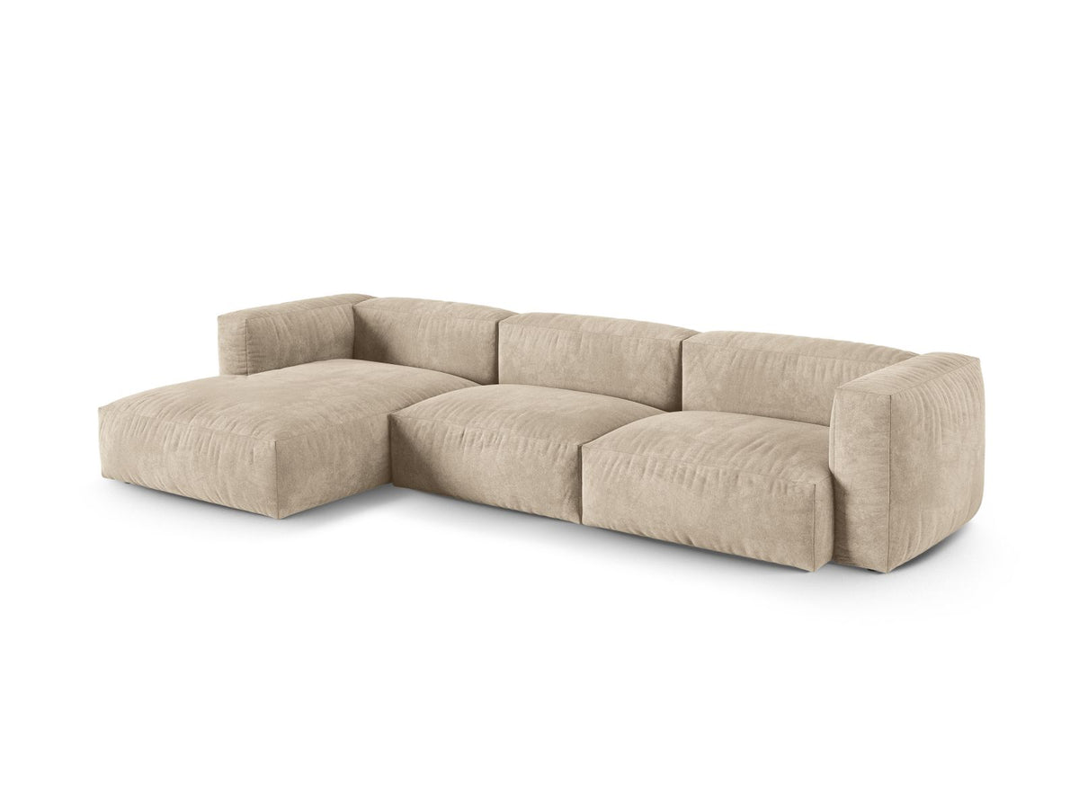 3-Sitzer XL Modular Ecksofa links Martina in Light Beige-Vogue präsentiert im Onlineshop von KAQTU Design AG. Ecksofa links ist von Micadoni