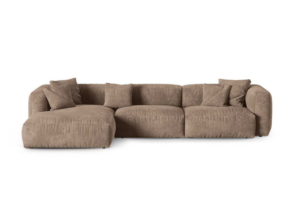 3-Sitzer XL Modular Ecksofa links Martina in Dark Beige-Vogue präsentiert im Onlineshop von KAQTU Design AG. Ecksofa links ist von Micadoni