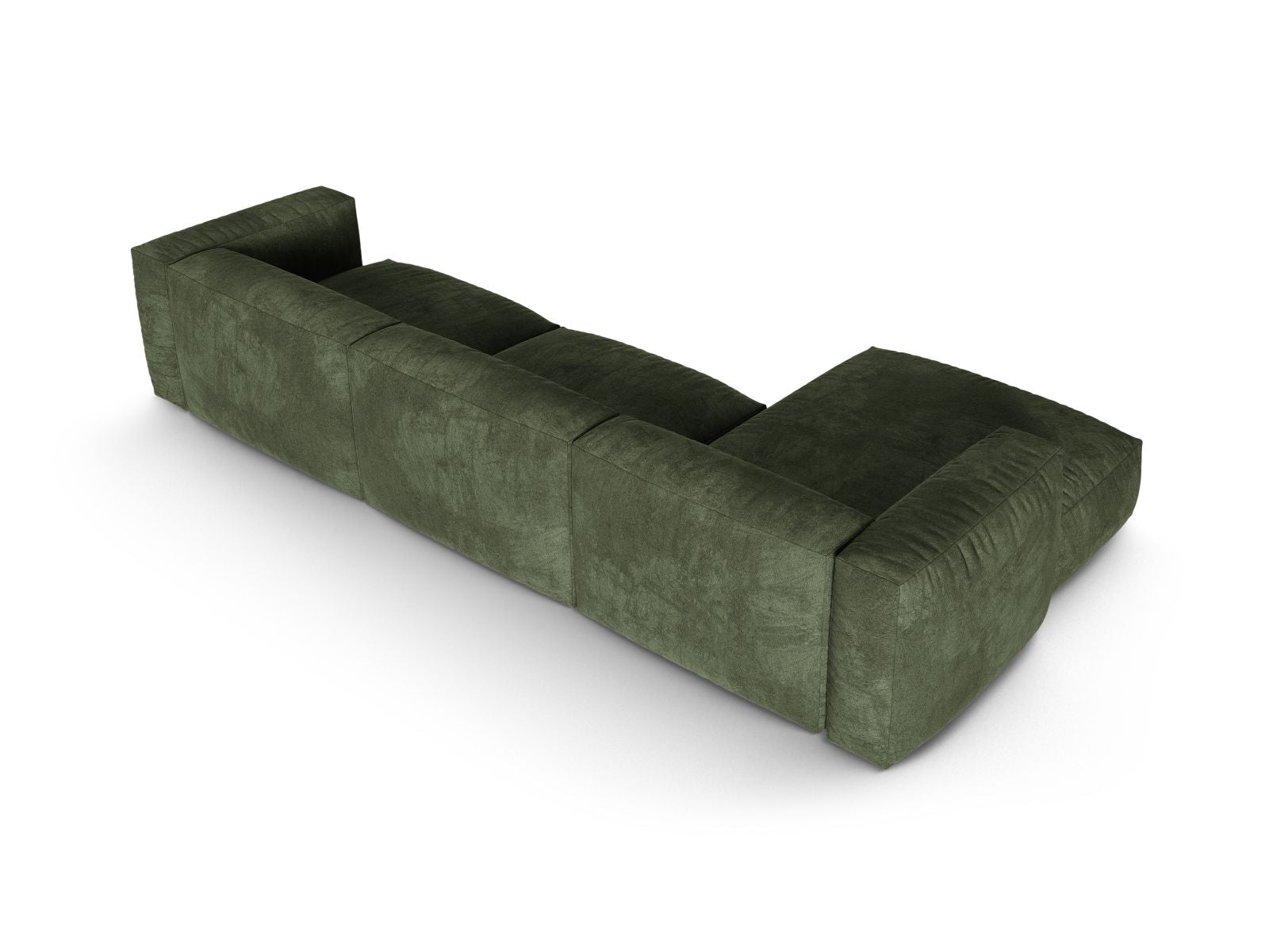 Modernes 3-Sitzer XL Ecksofa links Martina in Green-Vogue, perfekt für gemütliche Abende und stilvolle Einrichtungsideen von Micadoni.