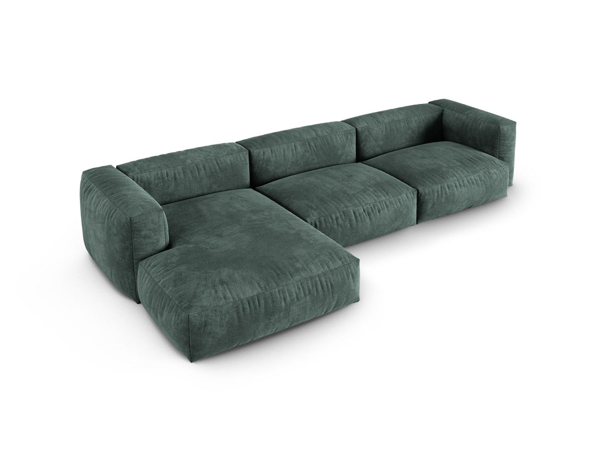 3-Sitzer XL Modular Ecksofa links Martina in Petrol-Vogue präsentiert im Onlineshop von KAQTU Design AG. Ecksofa links ist von Micadoni