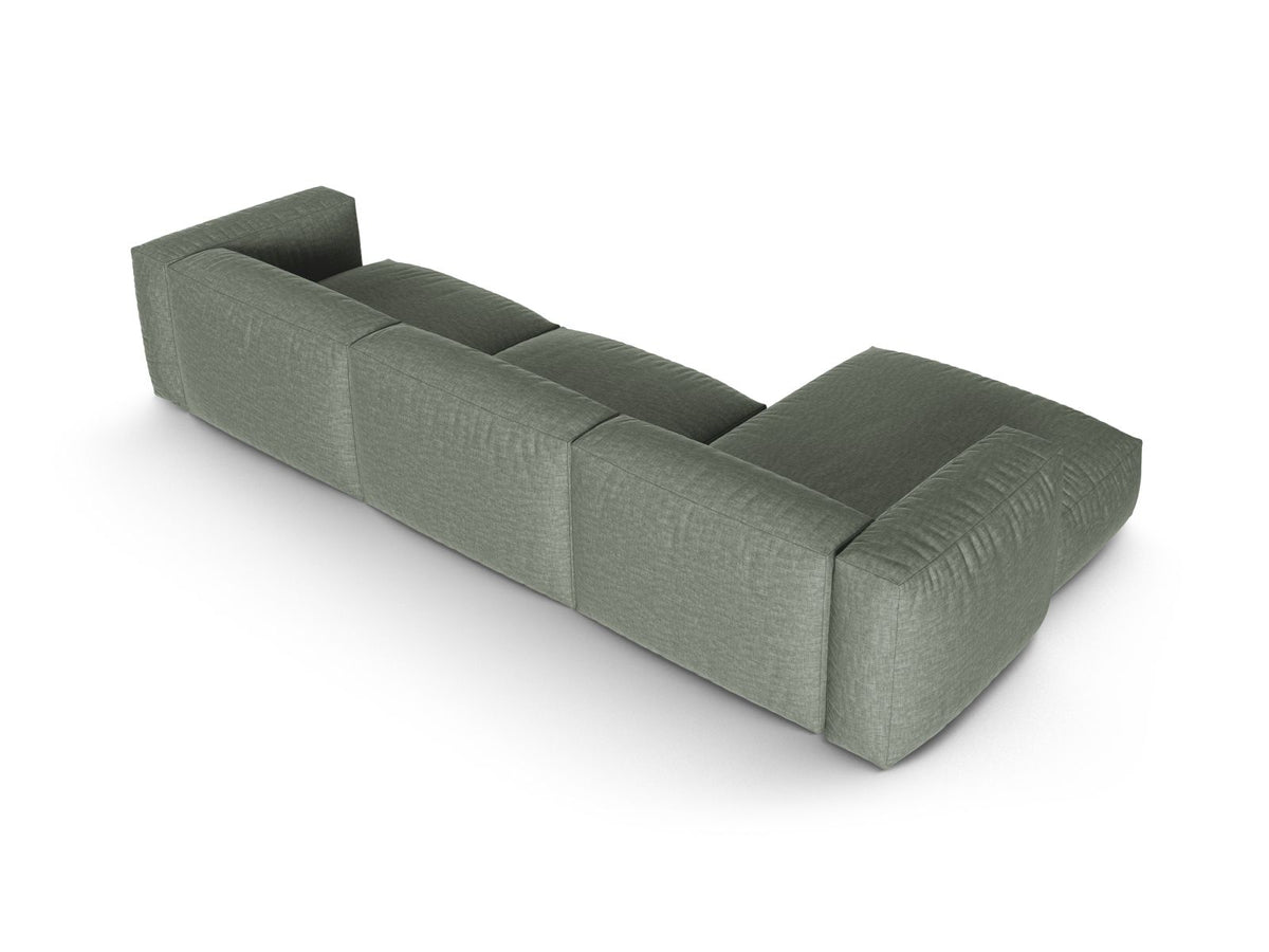 3-Sitzer Ecksofa links modular XL Martina in Moss Green-Boston präsentiert im Onlineshop von KAQTU Design AG. Ecksofa links ist von Micadoni
