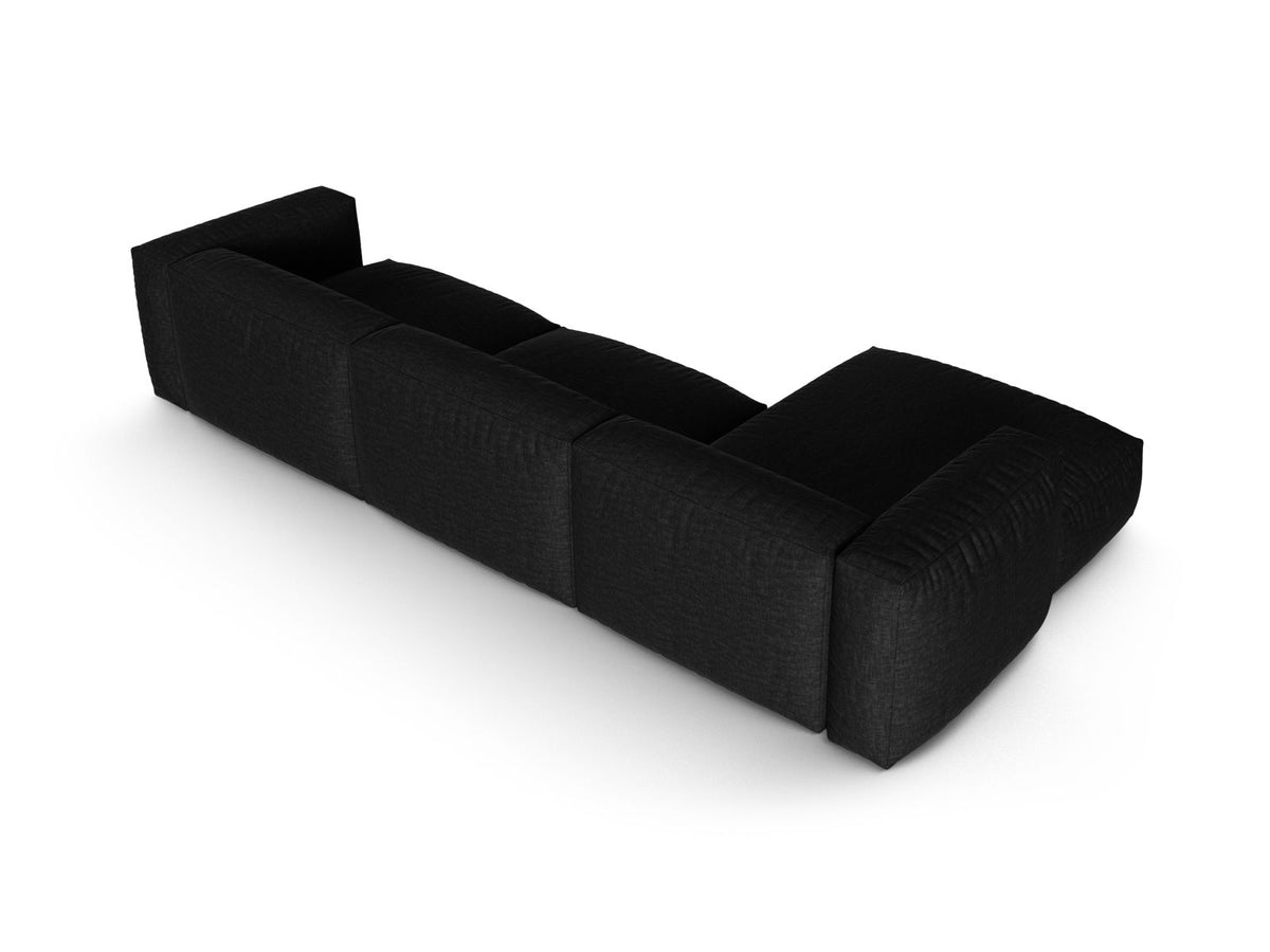 3-Sitzer Ecksofa links modular XL Martina in Black-Boston präsentiert im Onlineshop von KAQTU Design AG. Ecksofa links ist von Micadoni