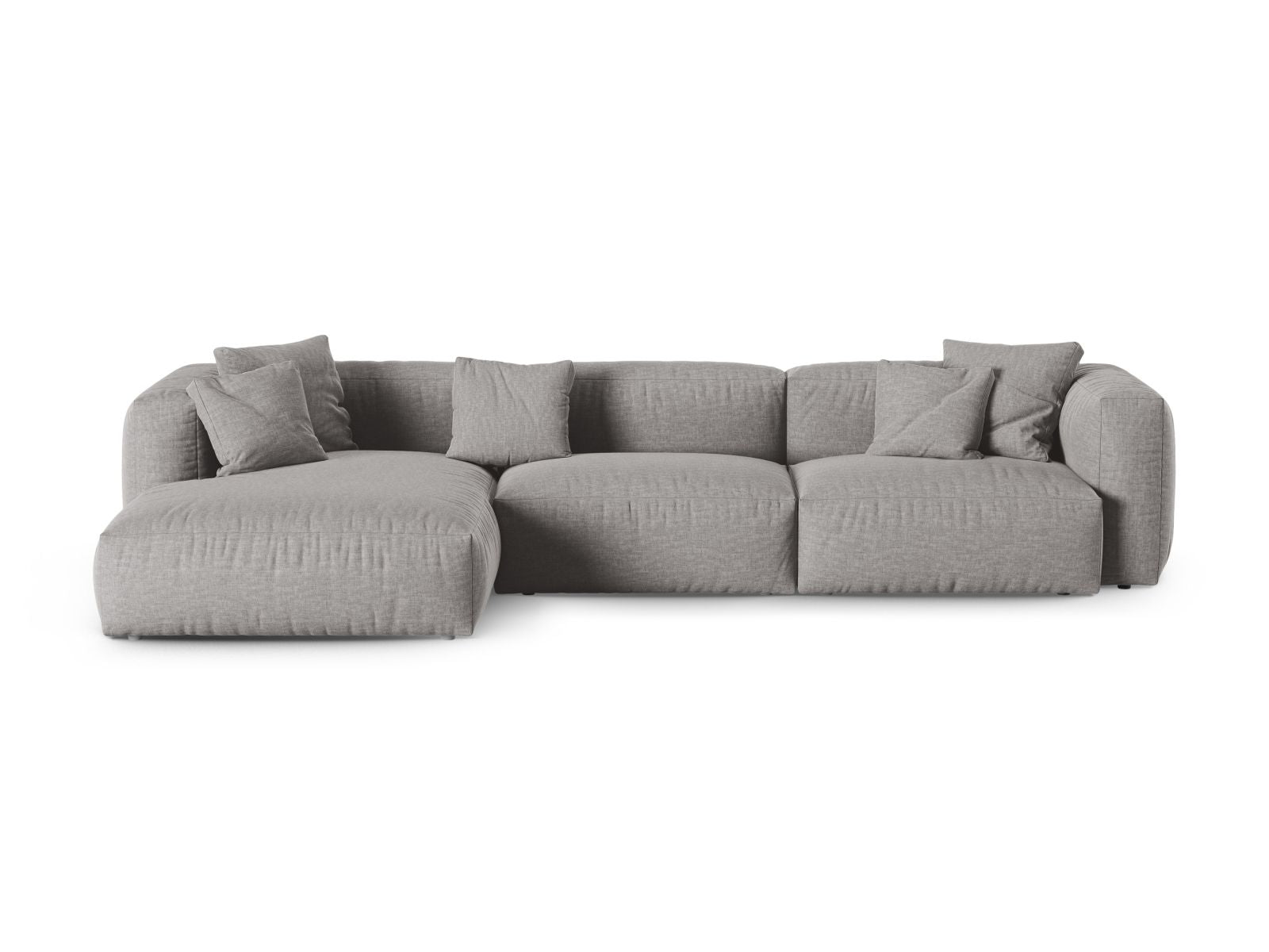 3-Sitzer Ecksofa links modular XL Martina in Light Grey-Boston präsentiert im Onlineshop von KAQTU Design AG. Ecksofa links ist von Micadoni