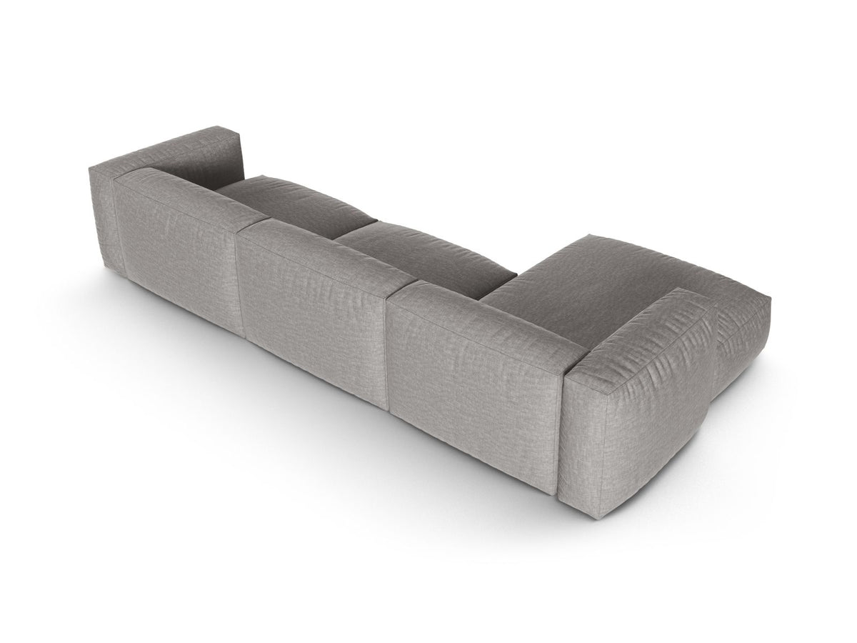 3-Sitzer Ecksofa links modular XL Martina in Light Grey-Boston präsentiert im Onlineshop von KAQTU Design AG. Ecksofa links ist von Micadoni