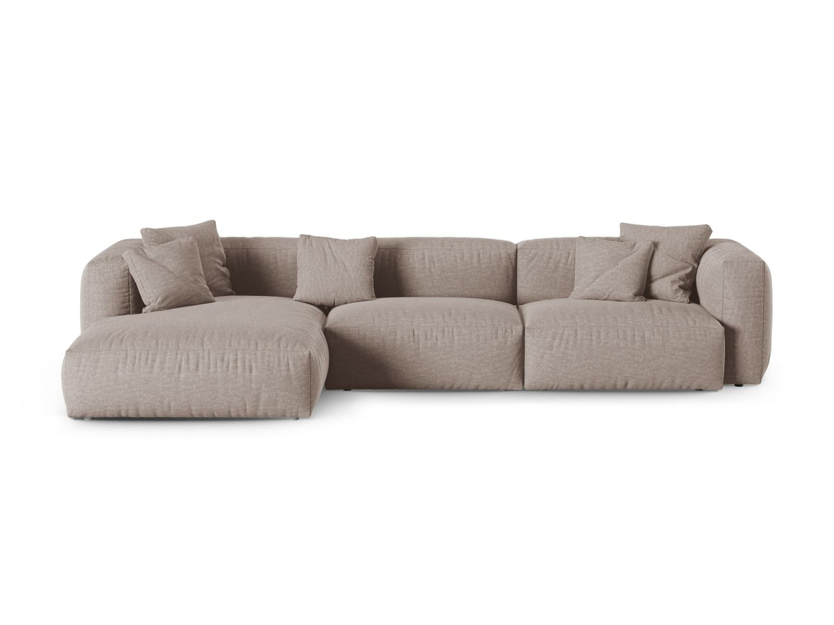 3-Sitzer Ecksofa links modular XL Martina in Dark Beige-Boston präsentiert im Onlineshop von KAQTU Design AG. Ecksofa links ist von Micadoni