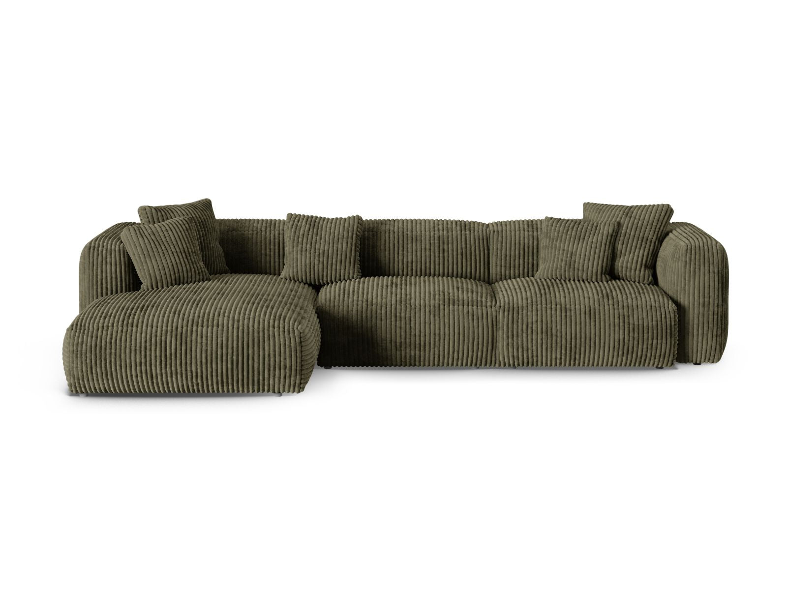 3-Sitzer Ecksofa links modular XL Martina in Moss Green-Tilia präsentiert im Onlineshop von KAQTU Design AG. Ecksofa links ist von Micadoni