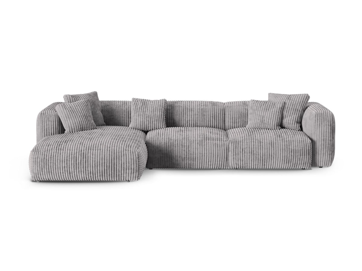 3-Sitzer Ecksofa links modular XL Martina in Light Grey-Tilia präsentiert im Onlineshop von KAQTU Design AG. Ecksofa links ist von Micadoni