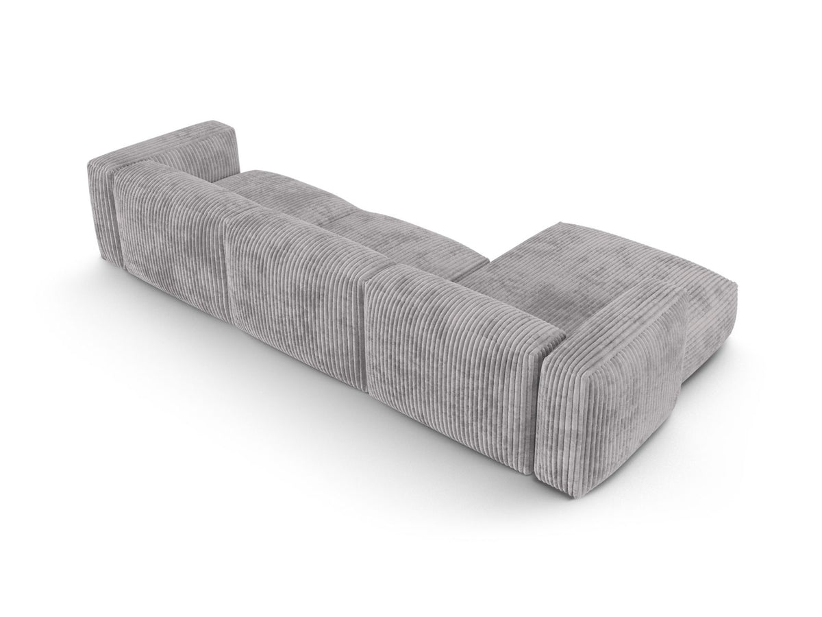 3-Sitzer Ecksofa links modular XL Martina in Light Grey-Tilia präsentiert im Onlineshop von KAQTU Design AG. Ecksofa links ist von Micadoni