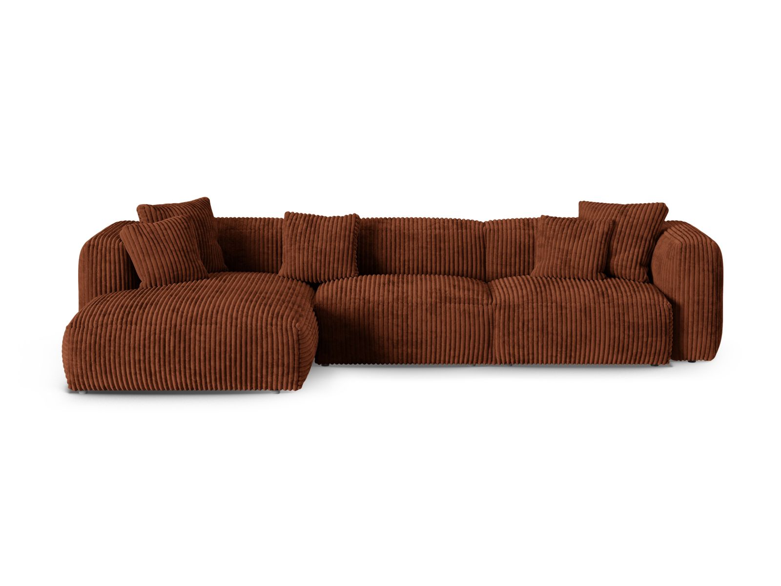 3-Sitzer Ecksofa links modular XL Martina in Brick-Tilia präsentiert im Onlineshop von KAQTU Design AG. Ecksofa links ist von Micadoni